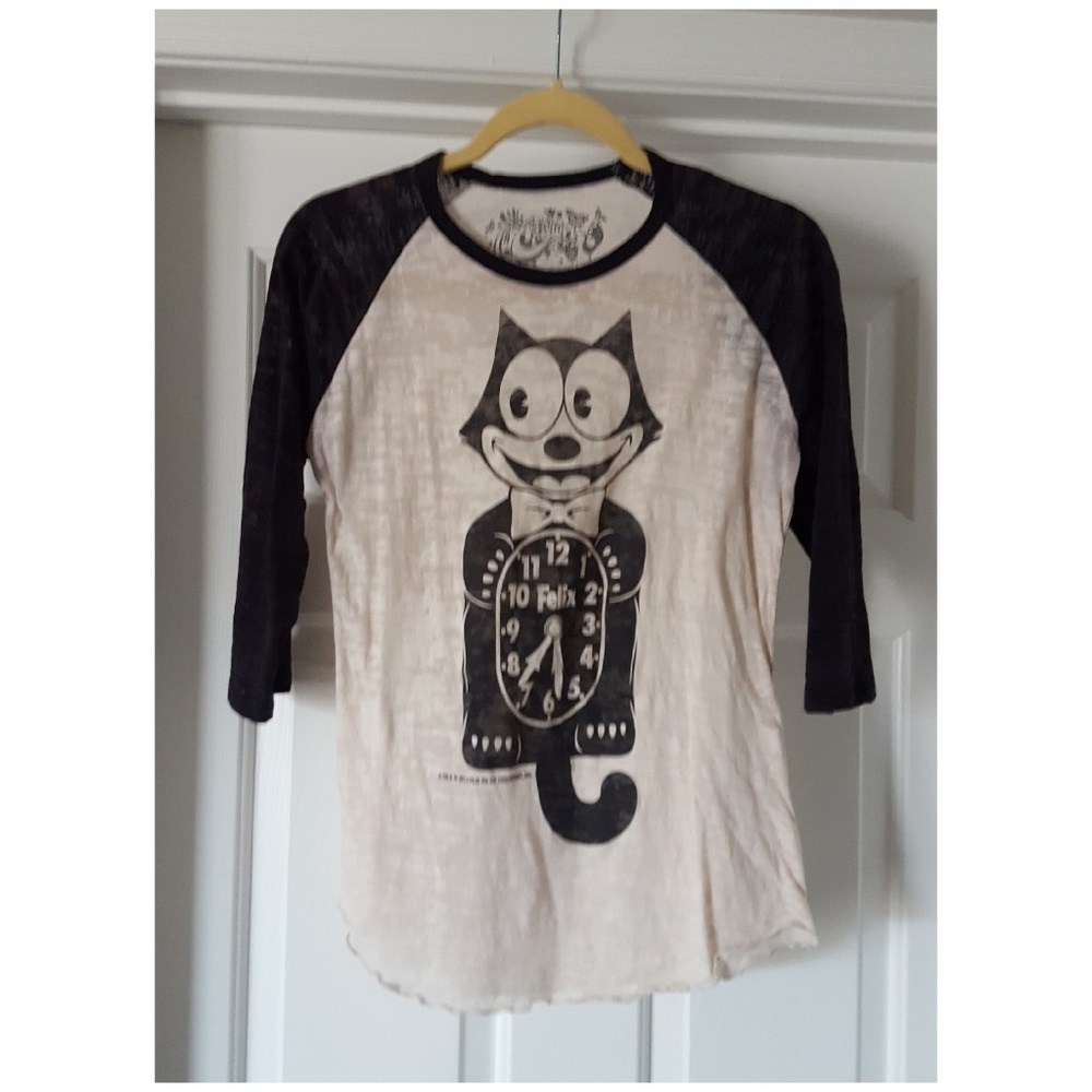 Modcloth Felix the Cat Baseball Tee Size Medium